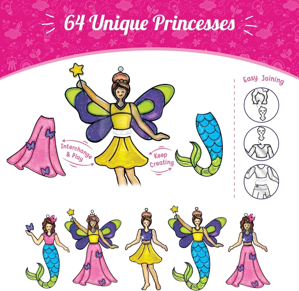 Imagimake Window Art Princess | Suncatcher Kit | Arts and Medium, Multicolor - Image 4 of 4