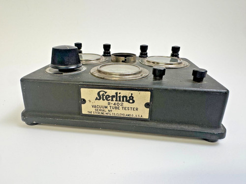 Sterling R-402 Vacuum Tube Tester Antique 1920s Battery Operated Professional