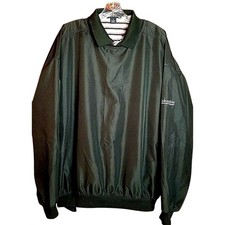 Mens XL Columbia Black Sport Pullover Windbreaker/Byron Nelson Polo Shirt