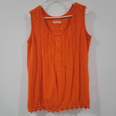 Manta Del Lago Womens Mini Dress Size Medium Orange Artsy Summer Beach