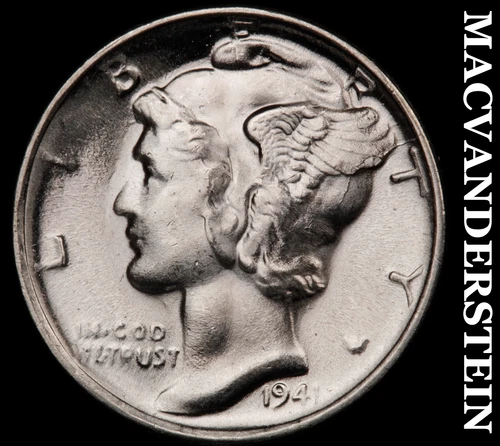 1941-S Silver Mercury Dime - Super Choice Gem Brilliant Uncirculated++++  #i1843