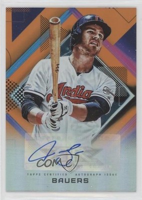 2020 Topps Fire Orange 98/99 Jake Bauers #FA-JBA Auto 08k5