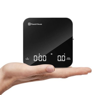 Maestri House Mini Coffee Scale with Timer, USB-C Rechargeable Espresso Scale, 2