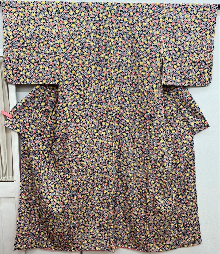 Silk Lining All Over Small Flower Pattern Midnigh… - image 5