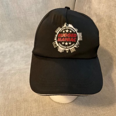 RUGGED MANIAC OBSTACLE COURSE/FESTIVAL ADJUSTABLE STRAPBACK BASEBALL HAT/CAP