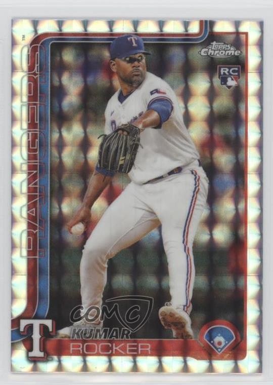 2025 Topps Chrome Geometric Refractor Kumar Rocker #73 1ny5
