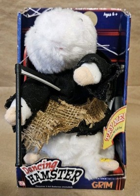 Gemmy Dancing Hamster Grim Reaper W/ Scythe - 2003 - Brand New - Untested