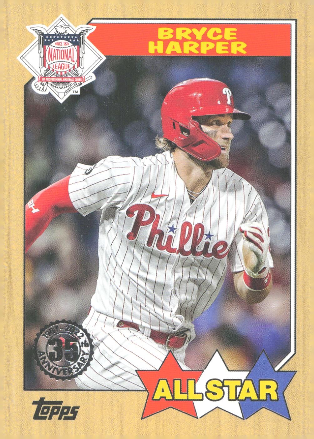 2022 Topps #87AS-3 1987 35th Anniversary All-Stars - Bryce Harper Phillies