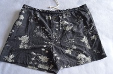 Tommy Bahama Swim Trunks Mens XL Black Hawaiian Lined Bathing Suit Mens
