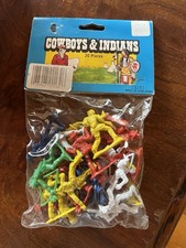 Vintage Ja-Ru Cowboys Indians - 20 Pieces - New Old Stock Made in Hong Kong