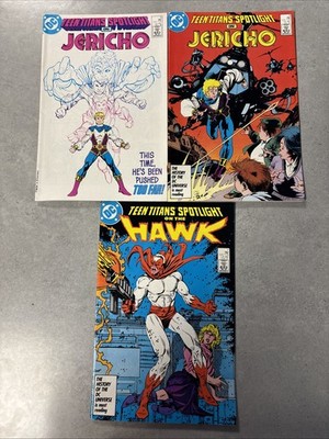 3x DC Comics Teen Titans Spotlight On Jericho X2 & Hawk