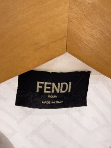 FENDI/Long Sleeve Shirt/Size 38/Cotton/White/All-Over Print thumbnail 3