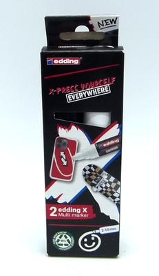 Edding X-Press yourself Everywhere 2x Edding X Multi Marker 2-10mm NEU