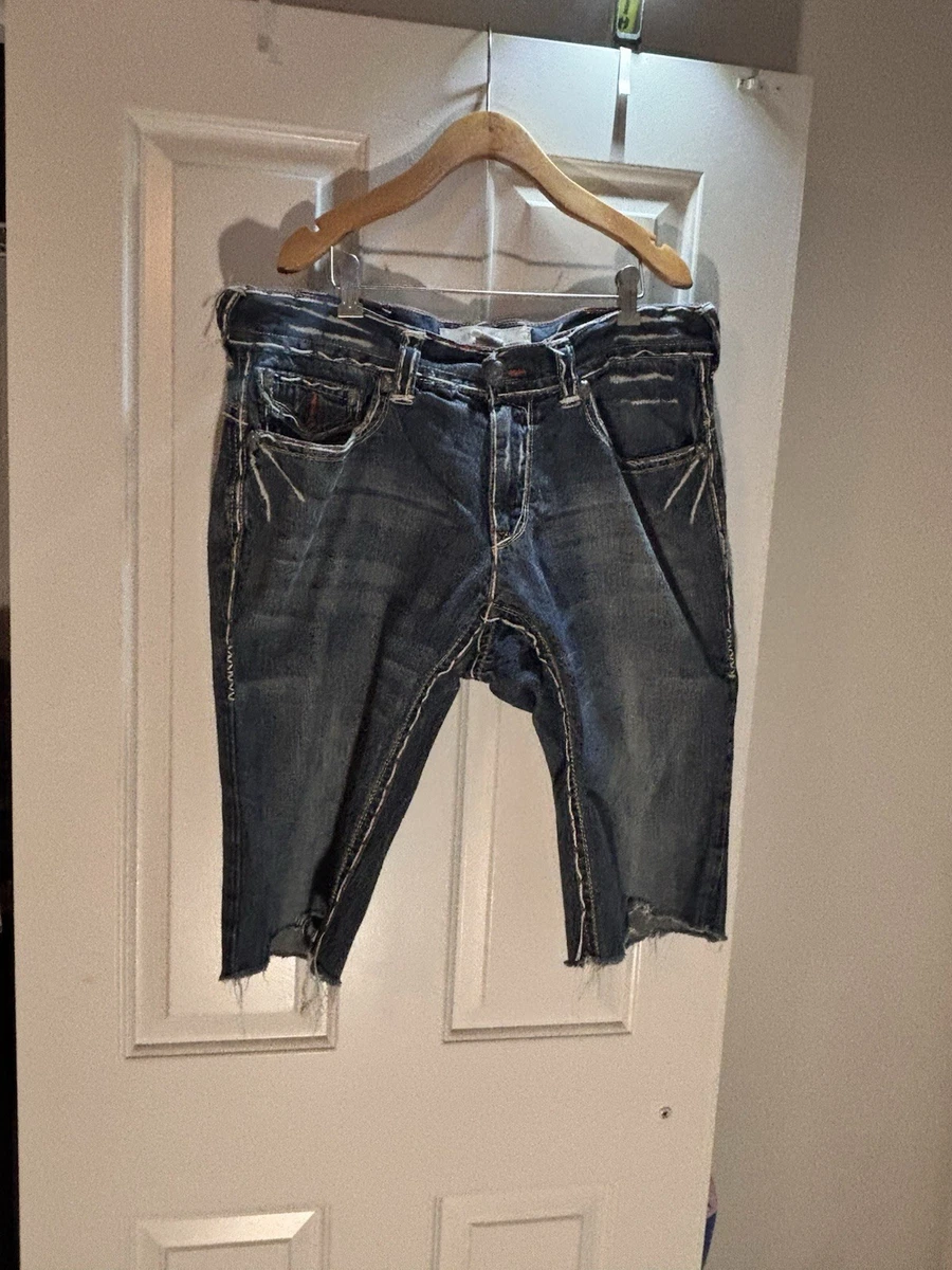Jean Homme Laguna Beach Noir Anthracite Taille 34 - Coupe Droite, Coutures épaisses - Occasion Excellent état