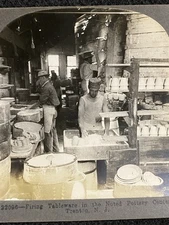 Trenton New Jersey NJ Pottery Factory Antique Stereoview SV Photo
