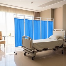 250*180cm Foldable Medical Room Divider W/Wheels 5-Panel Medical Room Divider