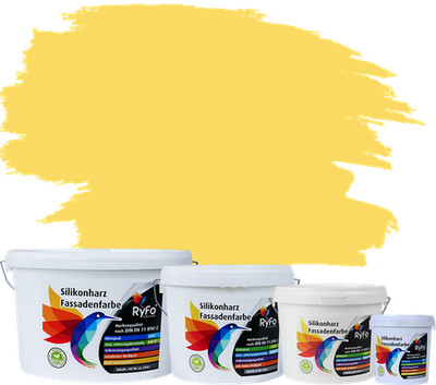 RyFo Colors Silikonharz Fassadenfarbe Lotuseffekt Trend Gelbtöne - bunte Farbe