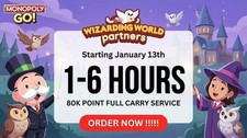 Monopoly Go   Partner Event - Wizarding World   Slot 1H- 6H  Full carry 80k