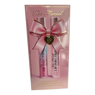 Too Faced Lip Injection Maximum Plump Duo Limited Edition Lip Gloss NEW IN BOX