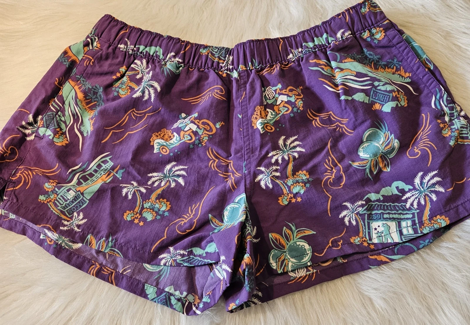 Patagonia Mens Large Baggies Shorts Swim Hiking Trail C-Street F-4