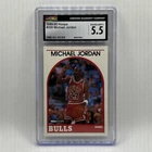 Michael Jordan Insert 1989-90 NBA Hoops Basketball Card #200 CGC 5.5 EX