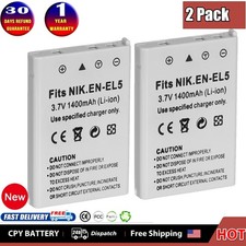 2-Pack EN-EL5 Battery for Nikon Coolpix P3 P4 P80 P90 P100 P500 P510 P520 P530
