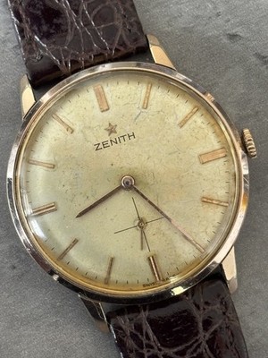 Zenith Cal. 2531 Vintage Men s Watch 33.5mm Manual Wind Gold Filled Bezel   Runs