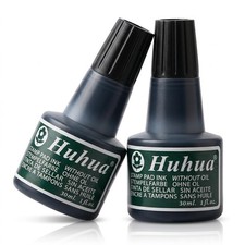 2 oz Black Ink Refills Pad WaterBased Pigment Rubber Stamps 2 oz/60 ml