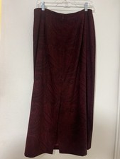 Talbots Red Paisley Maxi Skirt S12 Goth Whimsigoth