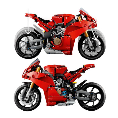 MOC Technical 42202 Ducatis Panigales V4 S Motorrad Bausteine Modell 2025