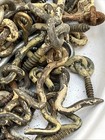 Vtg Mixed Lot 2.2 lbs of Brass & Steel Eye Hooks Rustic Steampunk Salvage Door — photo 6