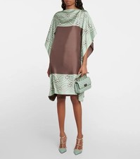 Valentino Chain-Print Silk Kaftan Dress - BNWT