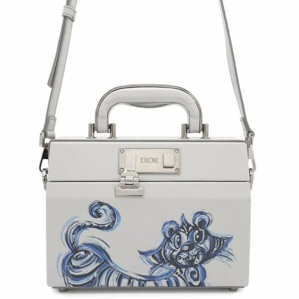 Sac à main Dior Kenny Schaaf Collab 2 voies bandoulière serrure authentique occasion