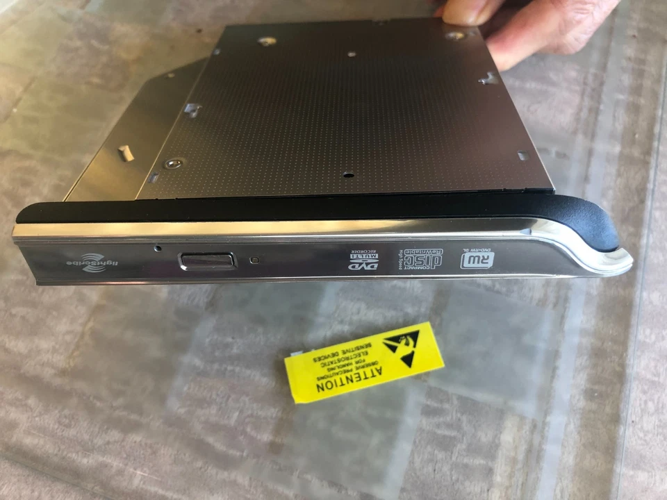 Quemador de escritura ligera HP Pavilion DV4-1000 DV4-2000 SATA con bisel y soporte Foto 4 de 4