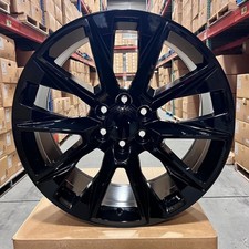 22 Tahoe Z71 Style Gloss Black Wheels Rims 6x139.7 Fits Chevy Tahoe Suburban