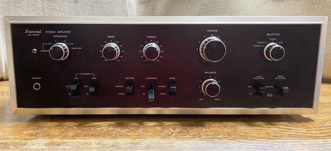 サンスイAU-6500 整備済ですが訳有 Sansui AU-6500 Stereo Integrated Amplifier Perfect operation