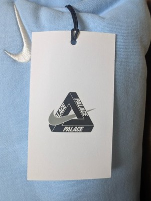 Palace x Nike Font Swoosh Hoodie Sky Blue Large | eBay