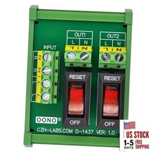 Rocker Switch Thermal Circuit Breaker Overload Protector 2 Channel Power