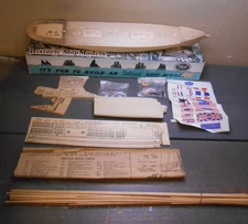 Vintage Ideal Models Cutty Sark Kit No. 301 Historic Ship Models Wooden Kit