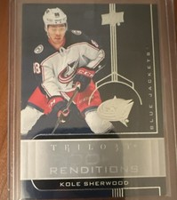 Upper Deck Trilogy Rookie Renditions Kole Sherwood Columbus Blue Jackets #RR-13