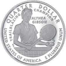 2025 S Althea Gibson Quarter American Women Proof 99.9% Silver See Pics M807
