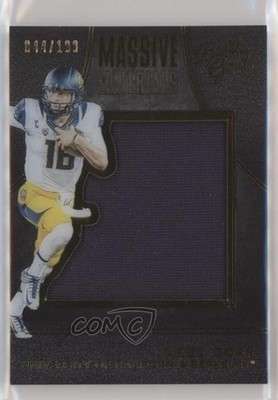 2016 Black Gold Collegiate Massive Materials 44/199 Jared Goff #12 Rookie RC 2r5
