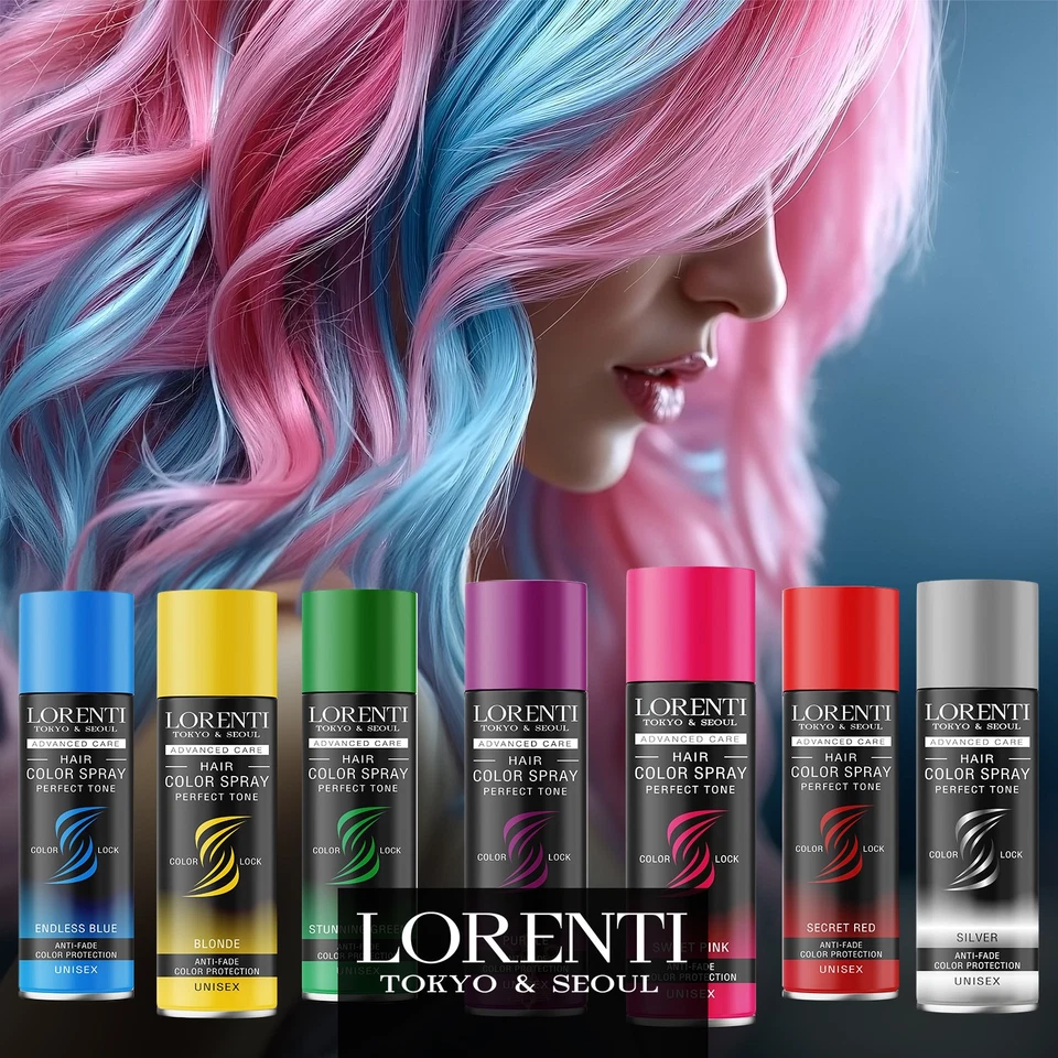 LORENTI – TOKYO & SEOUL Color Haarspray Stunning Green - 150 ml - Bild 2 von 4