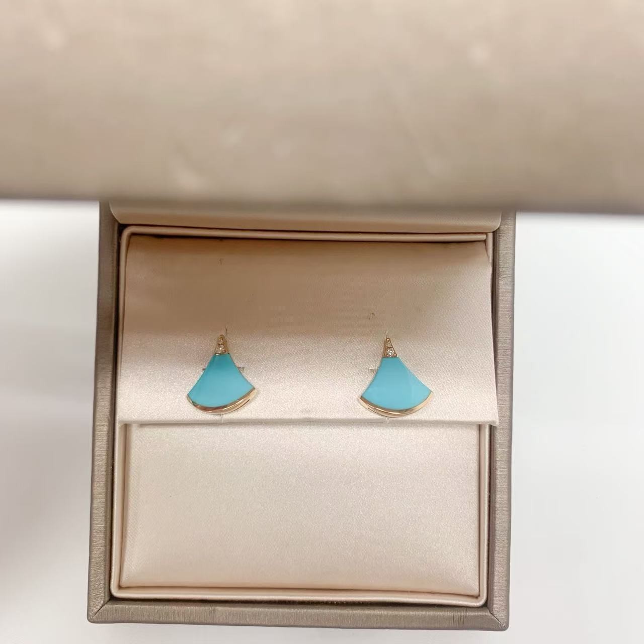 BVLGARI DIVAS' DREAM Piercing type Turquoise Diamond 750PG P0085264