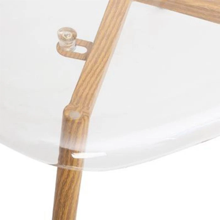 Lot de 4 Chaises Design "Taho" 85cm Transparent - Photo 2/3