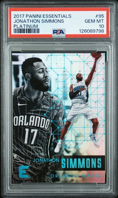 2017 PANINI ESSENTIALS PLATINUM #95 JONATHON SIMMONS PSA 10