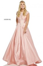 Sherri Hill 52487 Blush Pink Gown/ Dress- Size  14 NWT