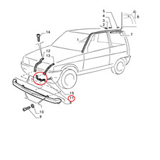 Pare-choc avant Lancia Y10