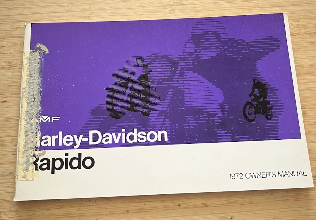 Harley-Davidson Rapido 1972年式 マニュアル Harley-Davidson 1972 Year Motorcycle Repair Manuals & Literature