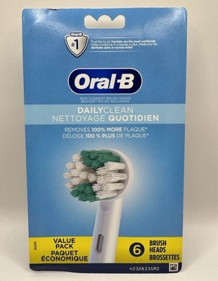 Oral-B Daily Clean Electric Toothbrush Heads 6 Pack Sealed BRAND NEW.